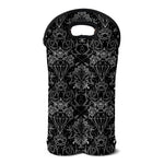 Black And White Tattoo Print Double Neoprene Wine Tote