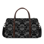 Black And White Tattoo Print Duffle Bag