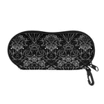 Black And White Tattoo Print Glasses Case