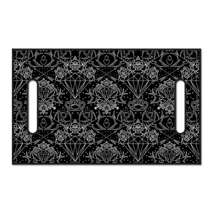 Black And White Tattoo Print Golf Cart Seat Cover