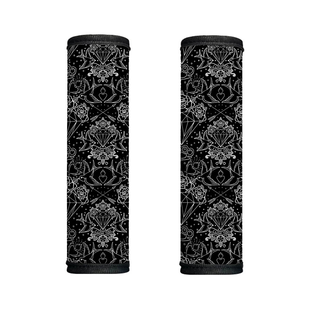 Black And White Tattoo Print Handle Covers