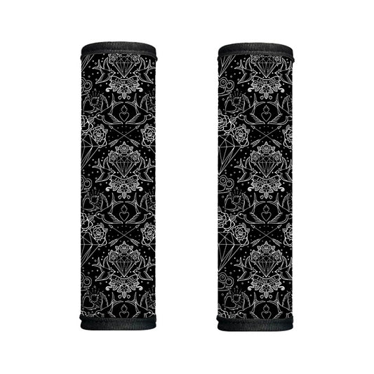 Black And White Tattoo Print Handle Covers