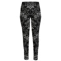 Black And White Tattoo Print High-Waisted Pocket Leggings
