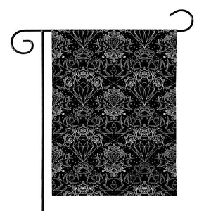 Black And White Tattoo Print House Flag