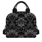 Black And White Tattoo Print Insulated Lunch Bag