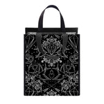 Black And White Tattoo Print Insulated Lunch Tote