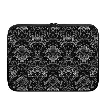 Black And White Tattoo Print Laptop Sleeve