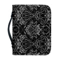 Black And White Tattoo Print Leather Bible Cover