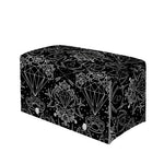 Black And White Tattoo Print Leather Tissue Box Cover