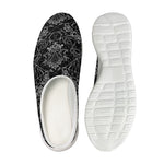 Black And White Tattoo Print Mesh Casual Shoes