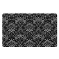 Black And White Tattoo Print Polyester Doormat