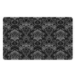 Black And White Tattoo Print Polyester Doormat