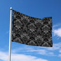 Black And White Tattoo Print Polyester Flag