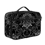 Black And White Tattoo Print Portable Lunch Bag