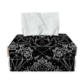 Black And White Tattoo Print Rectangle Tissue Box Cover