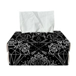 Black And White Tattoo Print Rectangle Tissue Box Cover