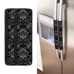Black And White Tattoo Print Refrigerator Handle Covers
