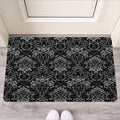 Black And White Tattoo Print Rubber Doormat
