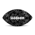 Black And White Tattoo Print Rugby Ball