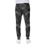 Black And White Tattoo Print Scuba Joggers