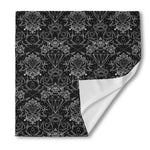 Black And White Tattoo Print Silk Bandana