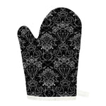 Black And White Tattoo Print Single Oven Mitt