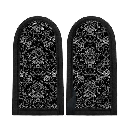Black And White Tattoo Print Skillet Handle Cover