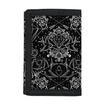 Black And White Tattoo Print Trifold Wallet
