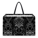 Black And White Tattoo Print Utility Tote Bag