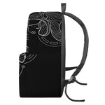 Black And White Taurus Sign Print Backpack