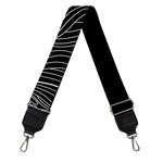 Black And White Taurus Sign Print Bag Strap