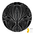 Black And White Taurus Sign Print Basketball