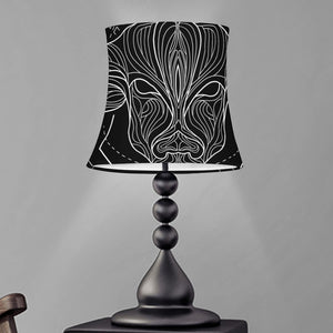 Black And White Taurus Sign Print Bell Lamp Shade