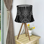 Black And White Taurus Sign Print Bell Lamp Shade