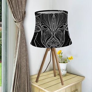 Black And White Taurus Sign Print Bell Lamp Shade