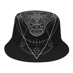 Black And White Taurus Sign Print Bucket Hat