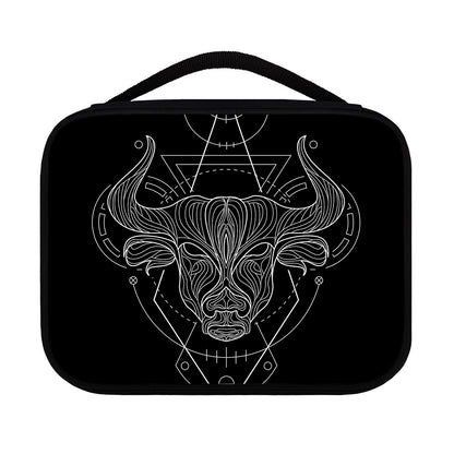 Black And White Taurus Sign Print Classic Bible Case