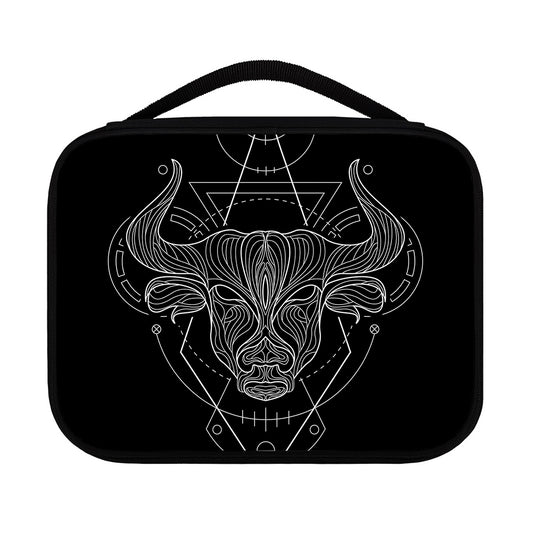 Black And White Taurus Sign Print Classic Bible Case