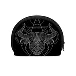 Black And White Taurus Sign Print Coin Purse