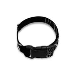 Black And White Taurus Sign Print Dog Collar
