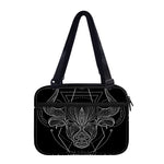 Black And White Taurus Sign Print Double Strap Bible Bag