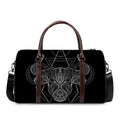 Black And White Taurus Sign Print Duffel Bag