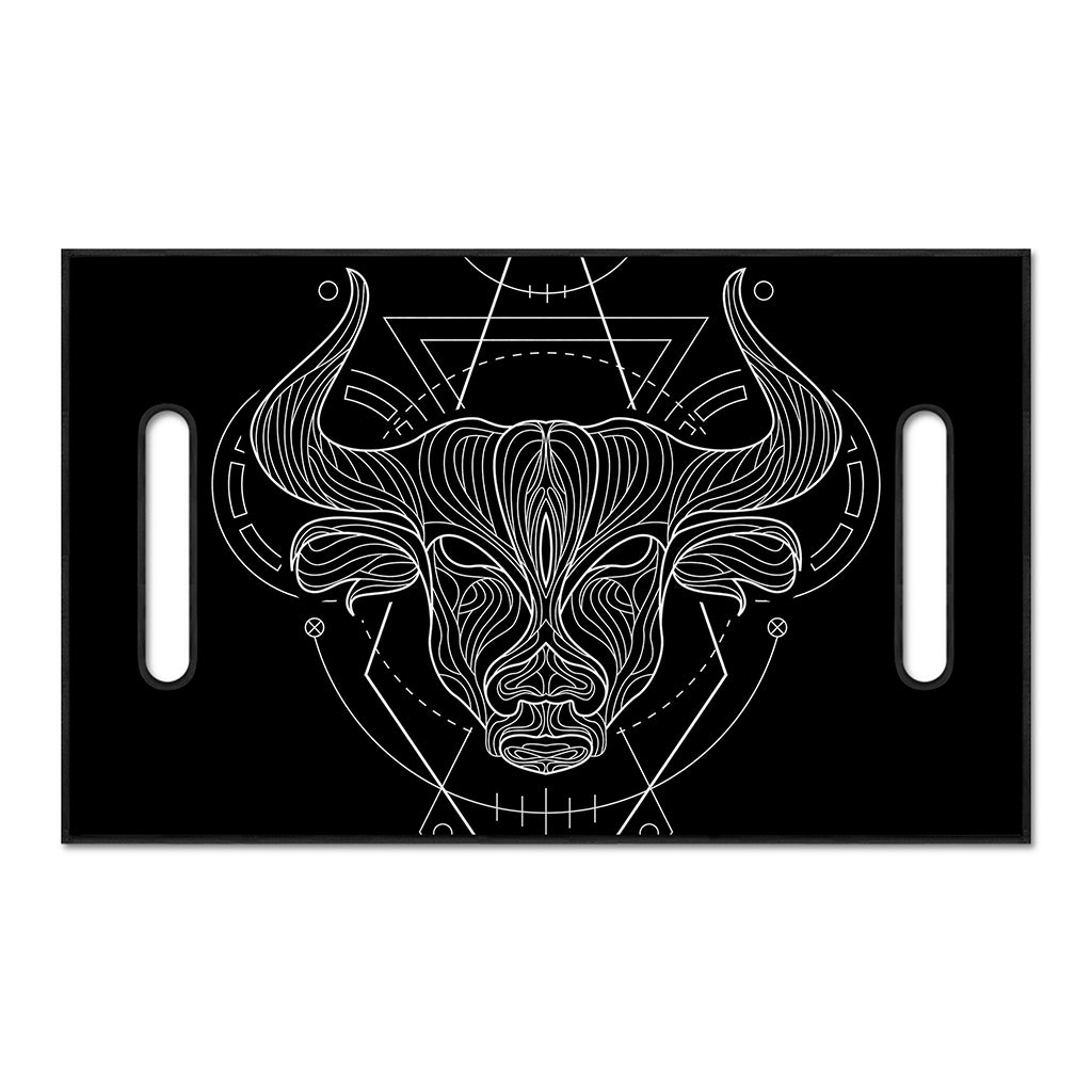 Black And White Taurus Sign Print Golf Cart Seat Cover