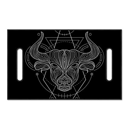 Black And White Taurus Sign Print Golf Cart Seat Cover