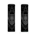 Black And White Taurus Sign Print Handle Covers