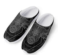 Black And White Taurus Sign Print Mesh Casual Shoes