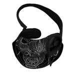 Black And White Taurus Sign Print Pet Sling Carrier
