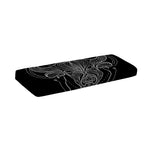 Black And White Taurus Sign Print Piano Keyboard Cover