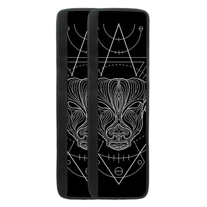 Black And White Taurus Sign Print Refrigerator Handle Covers