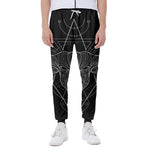 Black And White Taurus Sign Print Scuba Joggers